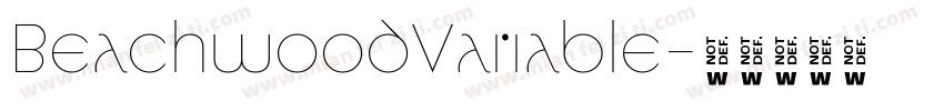 BeachwoodVariable字体转换