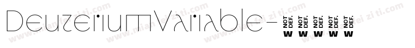 DeuteriumVariable字体转换