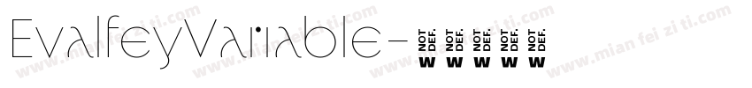 EvalfeyVariable字体转换