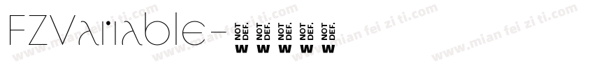 FZVariable字体转换