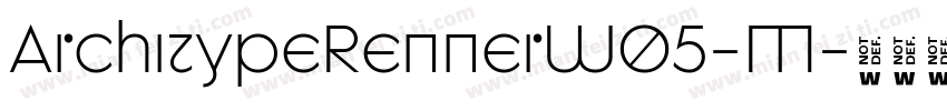 ArchitypeRennerW05-M字体转换