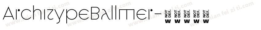 ArchitypeBallmer字体转换