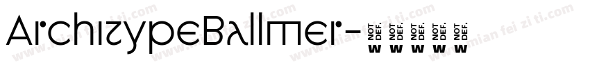 ArchitypeBallmer字体转换