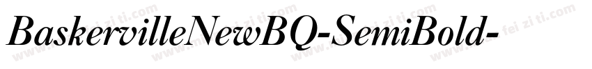 BaskervilleNewBQ-SemiBold字体转换