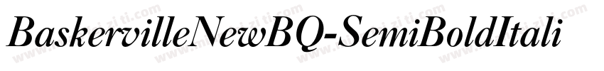 BaskervilleNewBQ-SemiBoldItalic字体转换