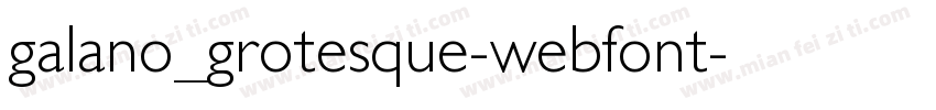 galano_grotesque-webfont字体转换