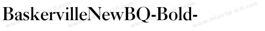 BaskervilleNewBQ-Bold字体转换
