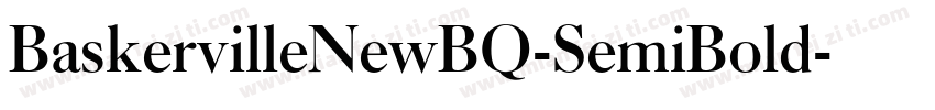 BaskervilleNewBQ-SemiBold字体转换