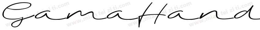 GamaHand字体字体转换