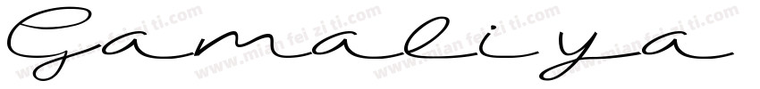 Gamaliya字体转换