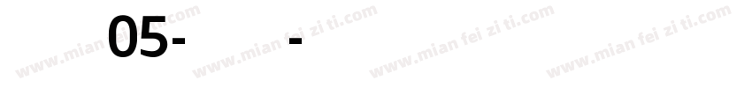 ReclineW05-SemiBold字体转换