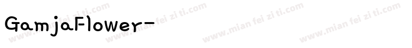 GamjaFlower字体转换