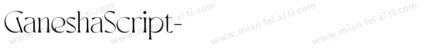 GaneshaScript字体转换