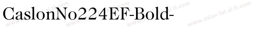 CaslonNo224EF-Bold字体转换