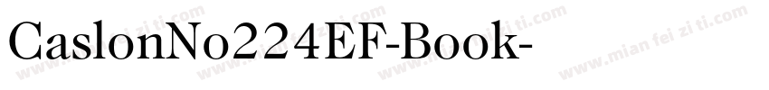 CaslonNo224EF-Book字体转换