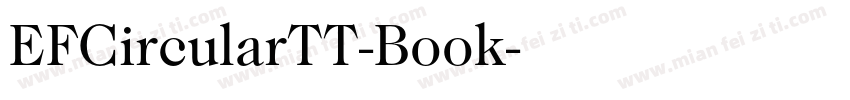 EFCircularTT-Book字体转换