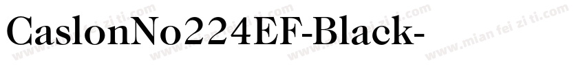 CaslonNo224EF-Black字体转换