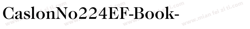 CaslonNo224EF-Book字体转换