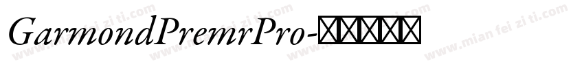 GarmondPremrPro字体转换