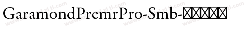 GaramondPremrPro-Smb字体转换