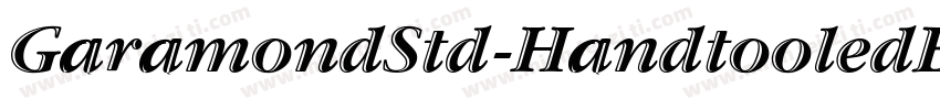 GaramondStd-HandtooledBdIt字体转换