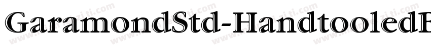 GaramondStd-HandtooledBdIt字体转换