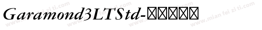 Garamond3LTStd字体转换
