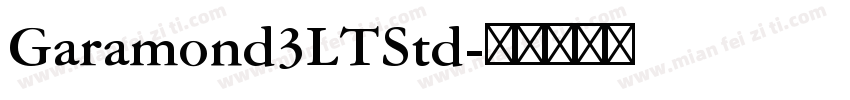 Garamond3LTStd字体转换