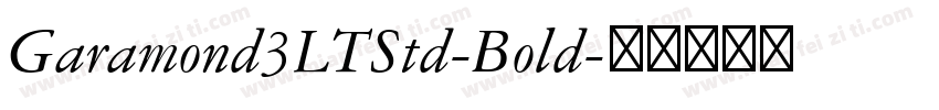 Garamond3LTStd-Bold字体转换