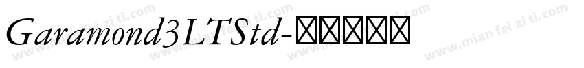 Garamond3LTStd字体转换