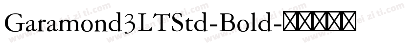 Garamond3LTStd-Bold字体转换