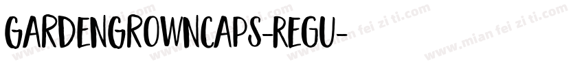 GardenGrownCaps-Regu字体转换
