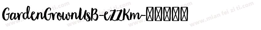GardenGrownUsB-eZZKm字体转换