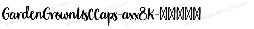 GardenGrownUsCCaps-axx8K字体转换