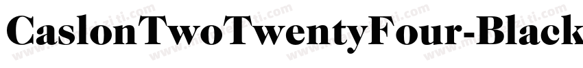 CaslonTwoTwentyFour-Black字体转换