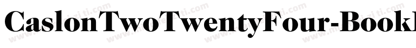 CaslonTwoTwentyFour-BookIt字体转换