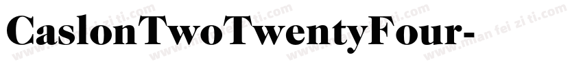 CaslonTwoTwentyFour字体转换