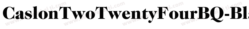 CaslonTwoTwentyFourBQ-BlackItalic字体转换