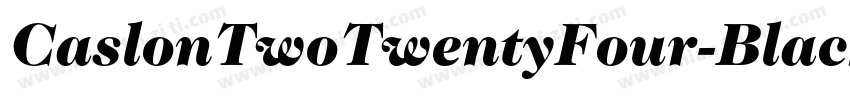CaslonTwoTwentyFour-Black字体转换