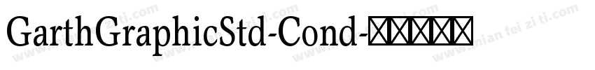 GarthGraphicStd-Cond字体转换