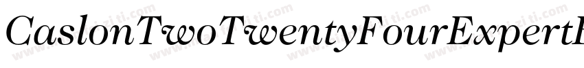 CaslonTwoTwentyFourExpertBQ-Book字体转换
