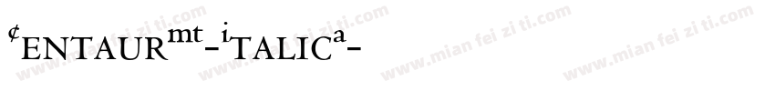 CentaurMT-ItalicA字体转换
