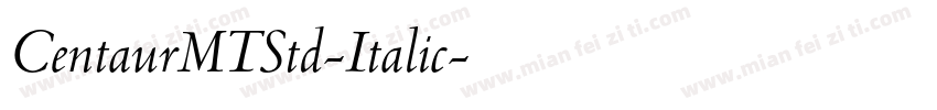 CentaurMTStd-Italic字体转换
