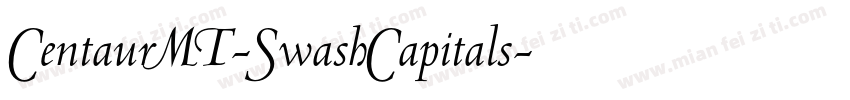 CentaurMT-SwashCapitals字体转换