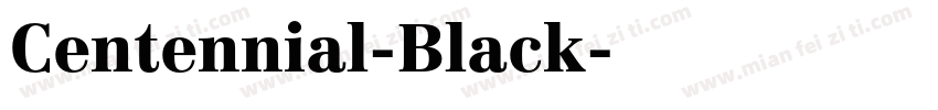 Centennial-Black字体转换