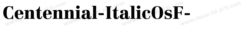 Centennial-ItalicOsF字体转换