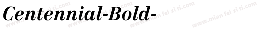 Centennial-Bold字体转换