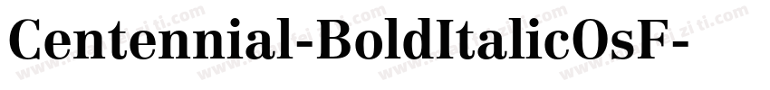 Centennial-BoldItalicOsF字体转换