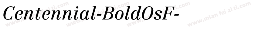 Centennial-BoldOsF字体转换