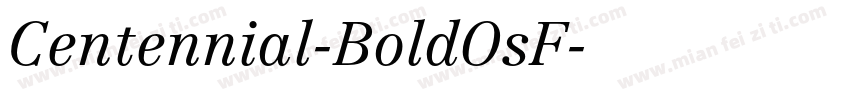 Centennial-BoldOsF字体转换